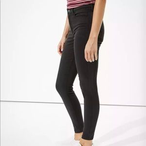 American Eagle Super High Rise Jeggings Black